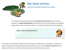 Tablet Screenshot of oakislandsociety.ca